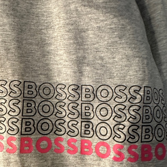 Hugo Boss gray Men's Sweater crewneck. - Picture 3 of 4